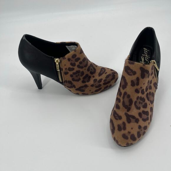 Y2K Dexflex Comfort Leopard Bootie heel womens Shoes Sz 9 Stiletto Glam Rocker - Picture 15 of 15